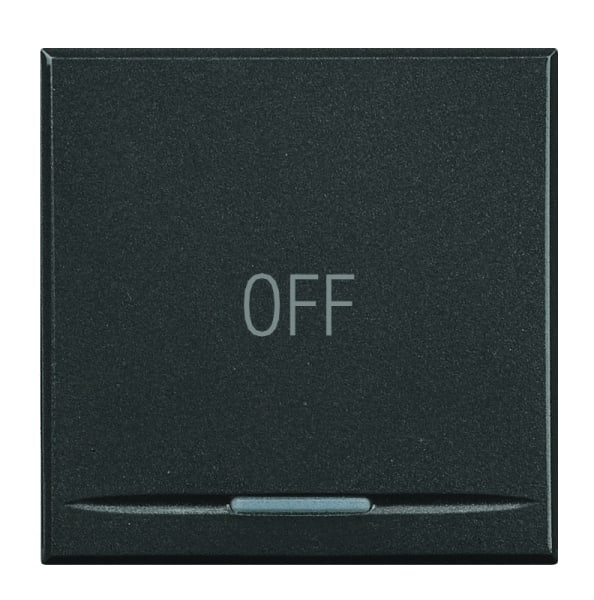 BTICINO S.P.A. - BTIHS4915/2AA AXOLUTE - COPRITASTO OFF 2 MOD SCURO