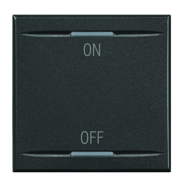 BTICINO S.P.A. - BTIHS4911/2AG AXOLUTE - COPRITASTO ON OFF 2 MOD SCURO