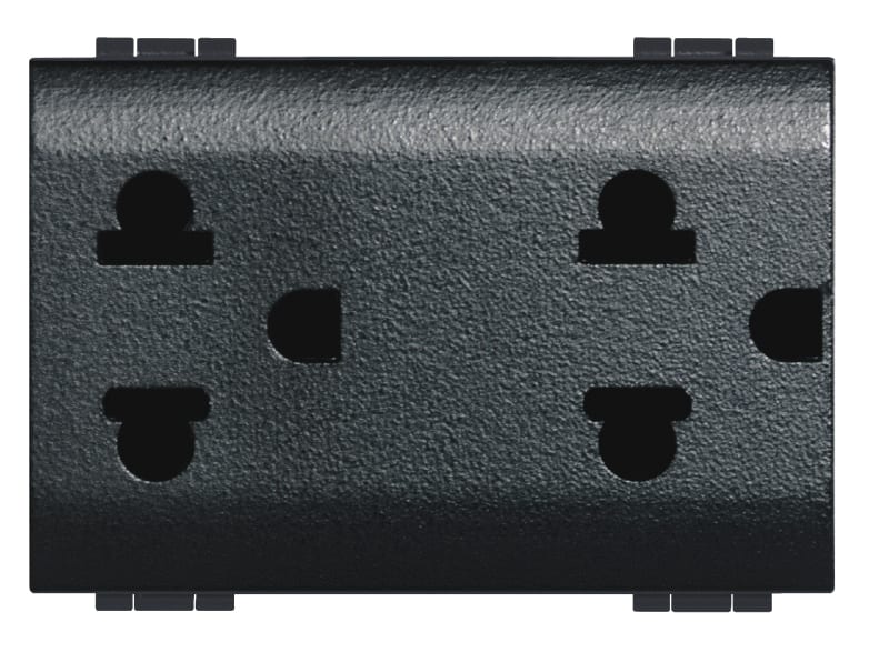 BTICINO S.P.A. - BTIL4185 LIVING INT - PRESA DUPLEX UNIVERS 2P+T 1