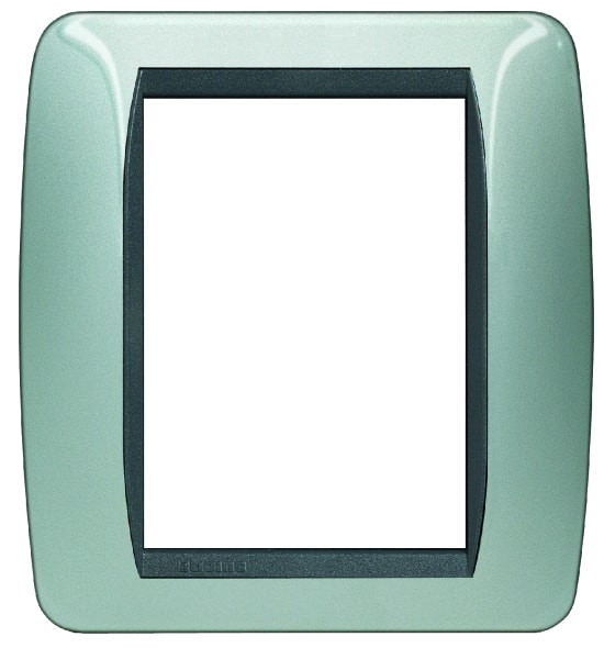 BTICINO S.P.A. - BTIL4826AL LIVING INT - PLACCA 3+3 POSTI ALLUMINIO