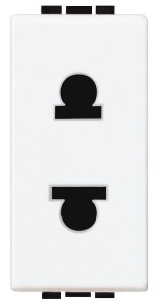 BTICINO S.P.A. - BTIN4125 LIGHT - PRESA 2P 16A EUROAMERICANA D=5