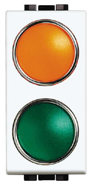 BTICINO S.P.A. - BTIN4372AV LIGHT - PORTALAMPADA ARANCIO/VERDE