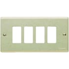 BTICINO - BTI504/4 MAGIC - PLACCA CON VITI A 4 POSTI OXIDAL