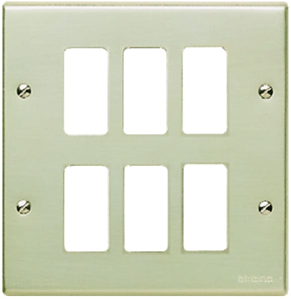 BTICINO S.P.A. - BTI506/6 MAGIC - PLACCA CON VITI A 6 POSTI OXIDAL
