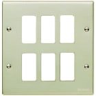 BTICINO - BTI506/6 MAGIC - PLACCA CON VITI A 6 POSTI OXIDAL