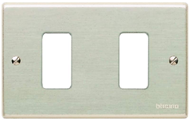BTICINO S.P.A. - BTI503/2 MAGIC - PLACCA CON VITI A 2 POSTI OXIDAL