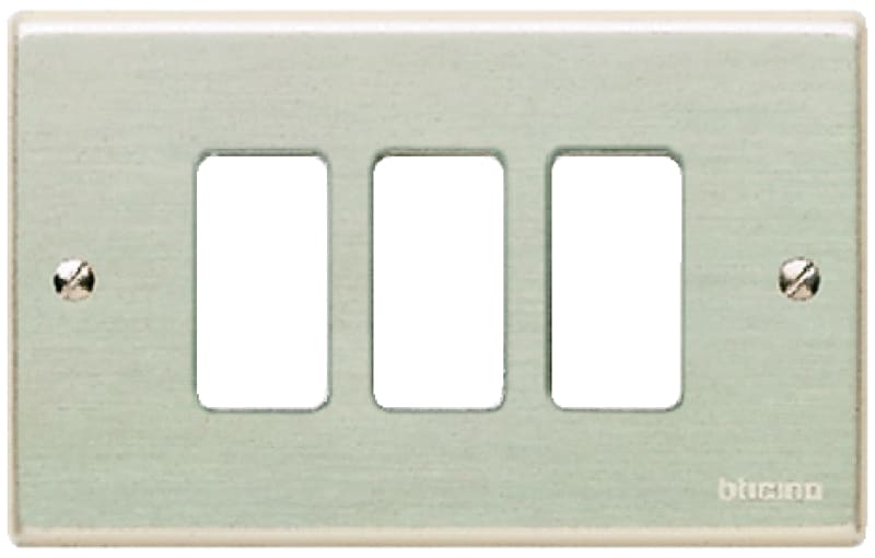 BTICINO S.P.A. - BTI503/3 MAGIC - PLACCA CON VITI A 3 POSTI OXIDAL