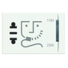 BTICINO - BTIHD4177 Rasiersteckdose white