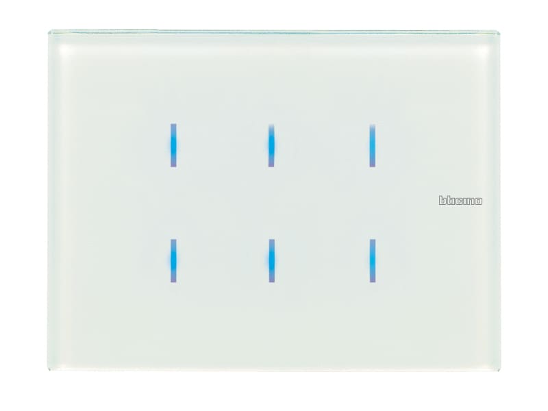 BTICINO S.P.A. - BTIHD4657M3 AXOLUTE - COMANDO VETRO BIANCO 3 MODULI