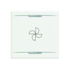 BTICINO - BTIHD4911M2BC Wippe 2mod Ventilator white