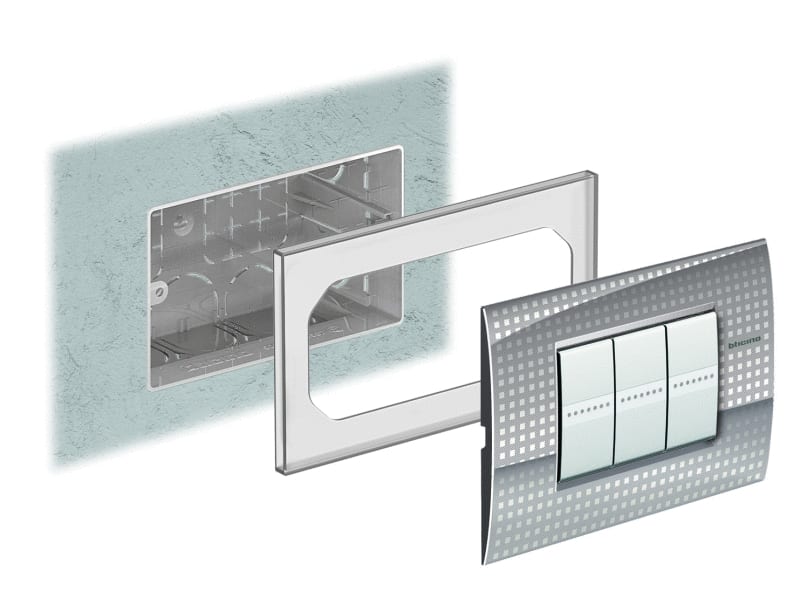 BTICINO S.P.A. - BTI503ESC CORNICE SPESSORE 6 MM PLACCA AIR 3 POSTI