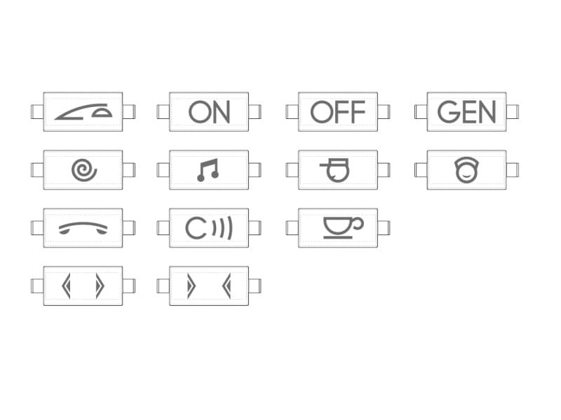 BTICINO S.P.A. - BTIL4916KIT LL - KIT SIMBOLOGIA AX ANTRACITE