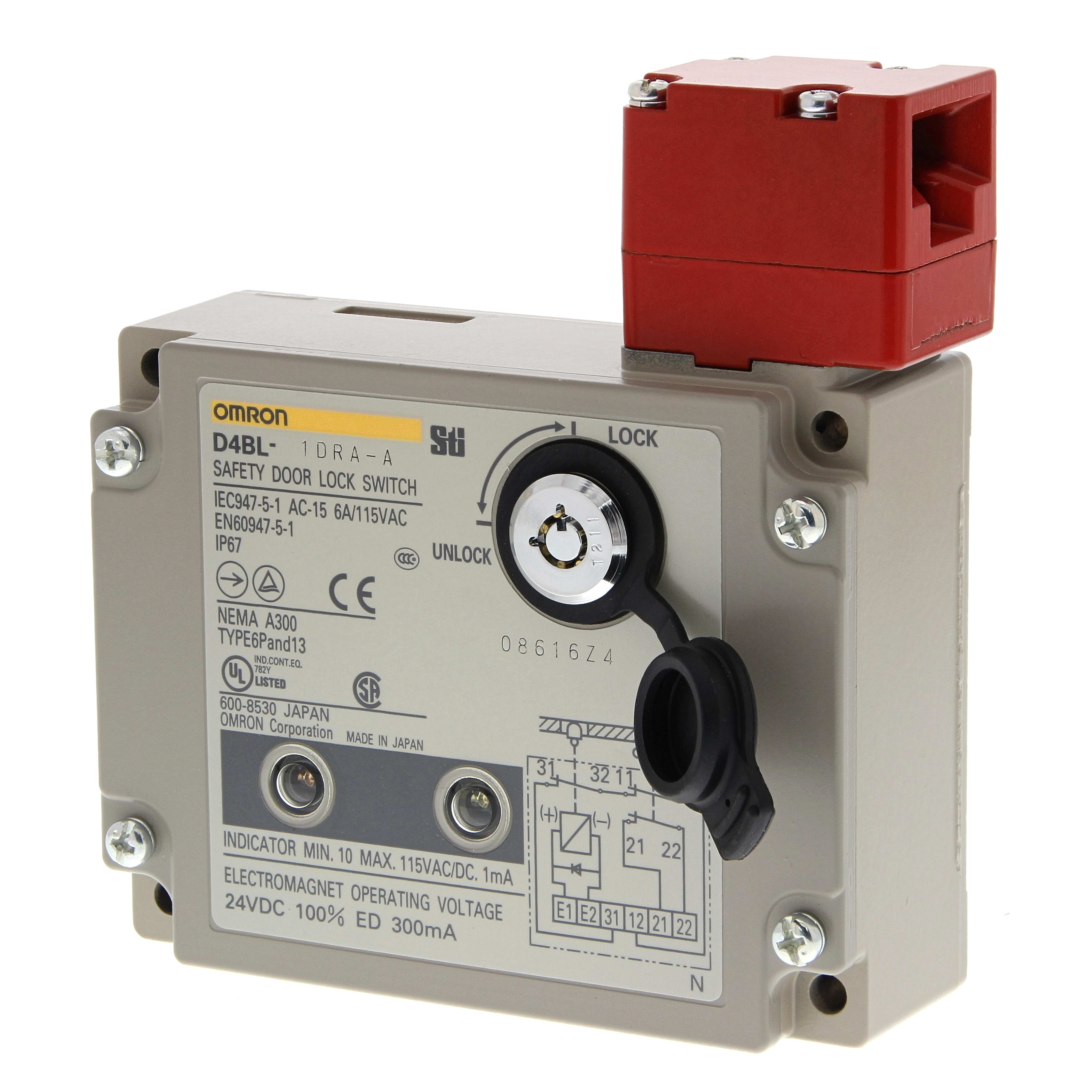 OMRON OMRD4BL1DRAA-134710 FC,BLOCCO,PG13.5,2NC+1NC,BLOCCOMECC,LED