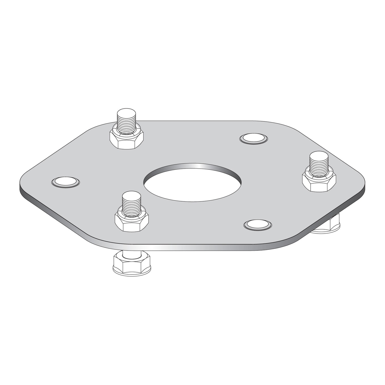 SCHNEIDER ELECTRIC - SNRXUSZFB1 BASE FISSAGGIO SEMPL A PAVIMENTO