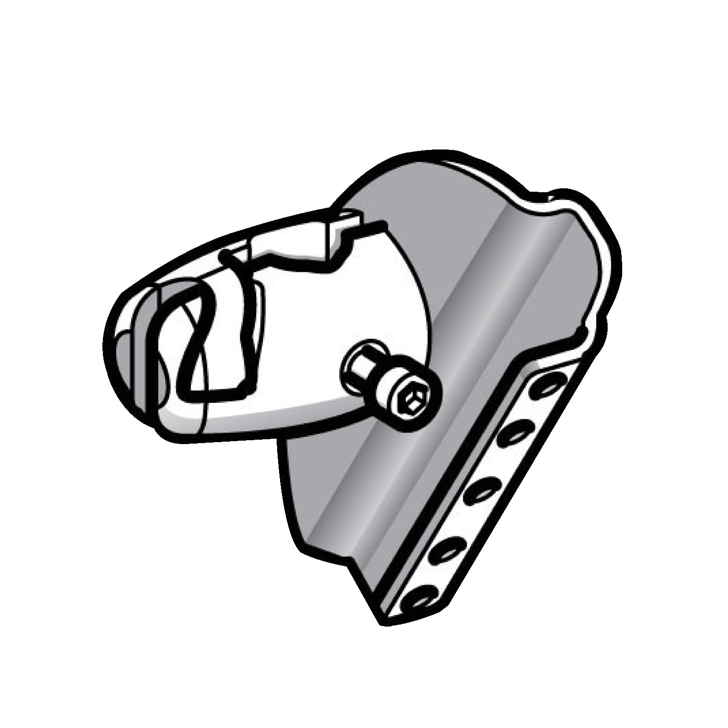 SCHNEIDER ELECTRIC - SNRXUZX2003 STAFFA FISS 3D PER XUX