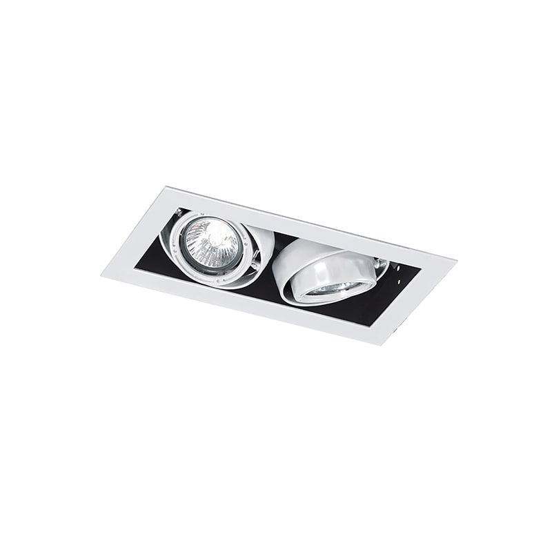ROSSINI RSSDIG002B DOWNLIGHT DOPPIO QUADRATO CARDANICO BIAN