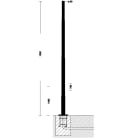 DISANO - DIS42505800 palo conico in acciaio con base