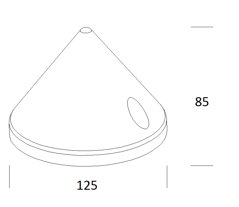 DISANO - DIS99146100 TAPPO PALO 471 RIGATO D120 GREY9007