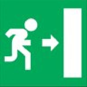 DISANO DIS99522000 ETICHETTA USCITA EM DX SAFETY 323 VERDE