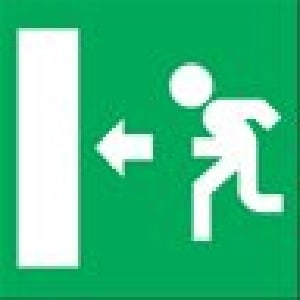 DISANO DIS99522100 ETICHETTA USCITA EM SX SAFETY 323 VERDE