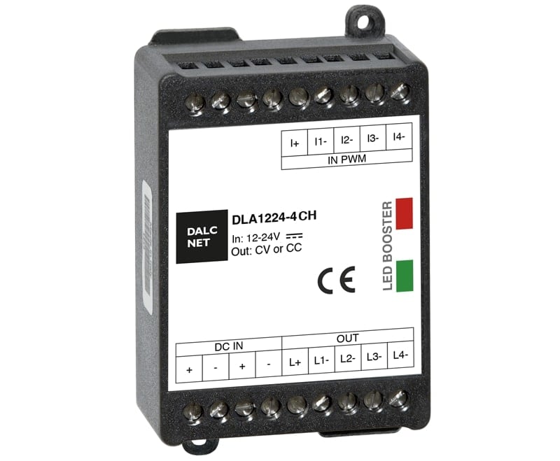 DIGIMAX SRL - DIXDLA1224-4CV DIMMER BOOSTER CV 12-24VIN 4CH