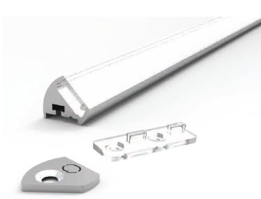 DESIGN LUCE - DLU102P22 CH012 KIT 2M OPALE/ARGENTO