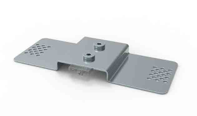 DESIGN LUCE - DLU1030500002 U02 STAFFA X CARTONGESSO ZINC