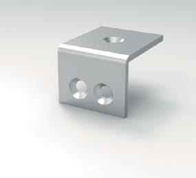 DESIGN LUCE - DLU1030500003 U02 STAFFA FISS APPLIQUE A ?L? GRI VESUV