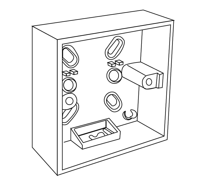 DESIGN LUCE DLU99002 SCATOLA INCASSO PER CONTROLLER TOUCH