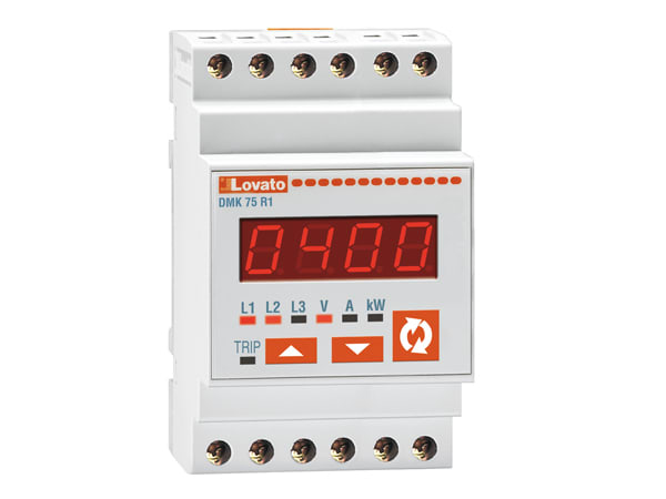LOVATO LOVDMK75R1 VOLTM.AMPER.WATT.DIG.3F 220-24 0VAC+RELE