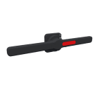 TECHNOELECTRIC SRL - TEHGA6001 MANIGLIA BLOCCO PORTA NERA DOPPIA 300MM