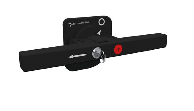 TECHNOELECTRIC SRL TEH18104 MANIGLIA BLOCCO PORTA DOPPIA 260MM CON B