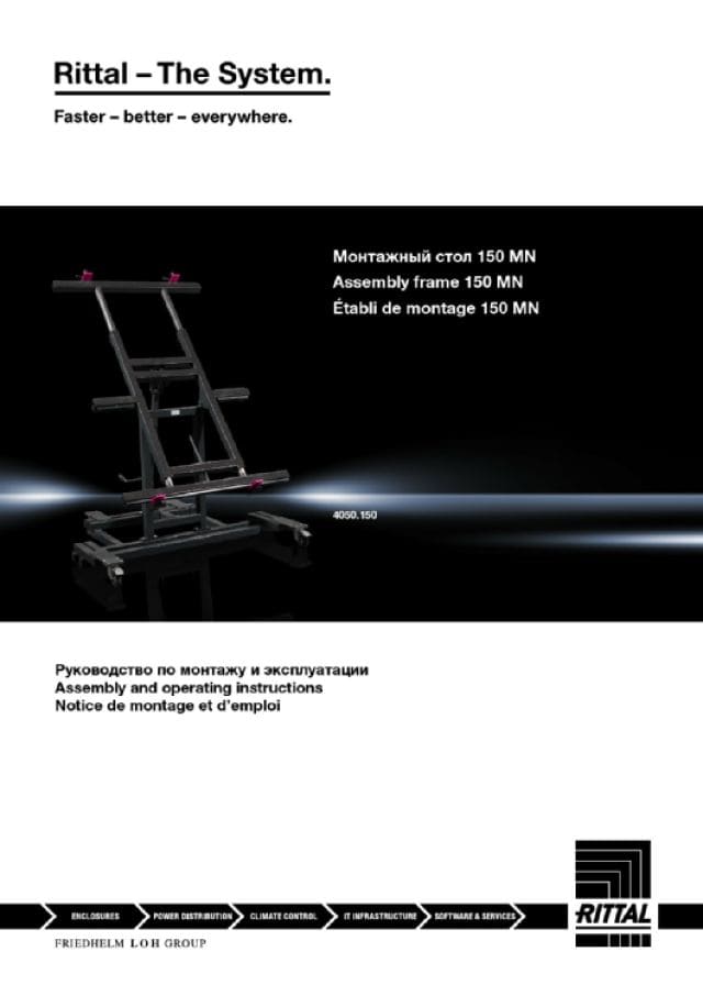 RITTAL SPA RIT4050150 MT150MN ASSEMBLEX 150KG - MANUALE