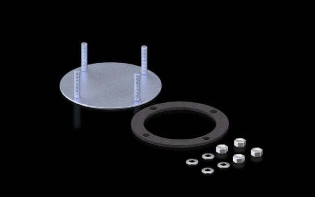 RITTAL SPA - RIT6505500 CP PIASTRA COPERTURA ZINC D.130MM