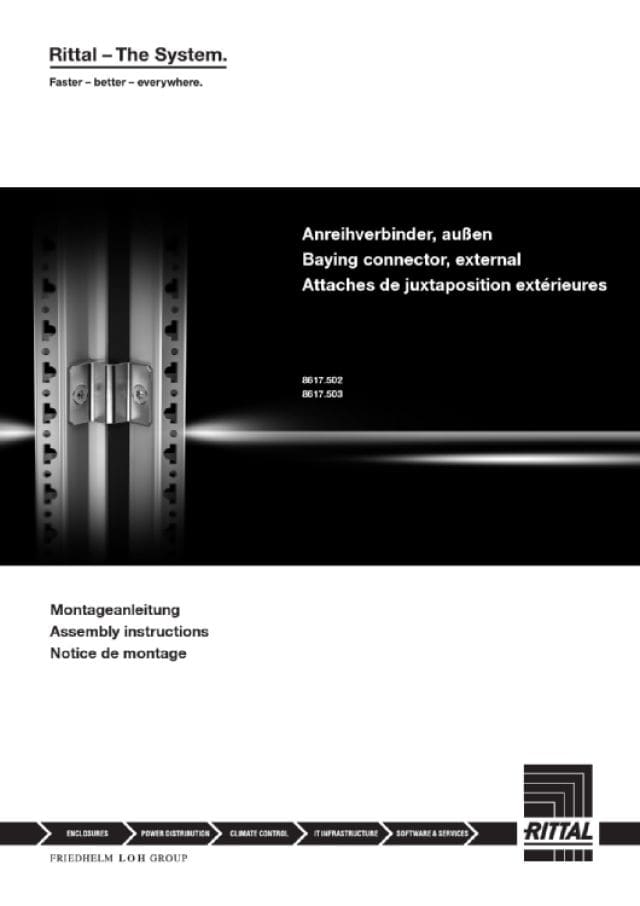 RITTAL SPA - RIT8617502 VX KIT ACCOPPIAMENTO ESTERNO