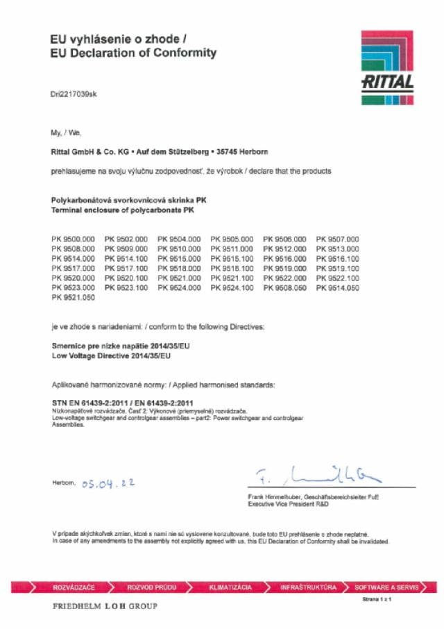 RITTAL SPA - RIT9521100 PK CONTENITORI DI DERIVAZIONE 254X180X11