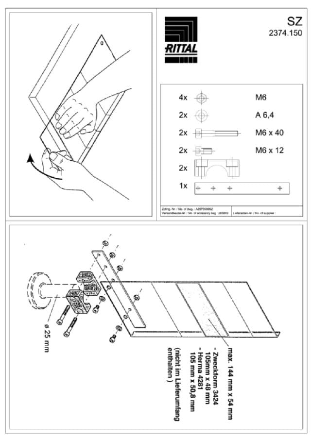 RITTAL SPA - RIT2374150 SZ PANNELLO INDICATORE