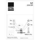 RITTAL SPA - RIT2559000 SZ 10 ACCESSORI DI FISSAGGIO M8 - 10PZ