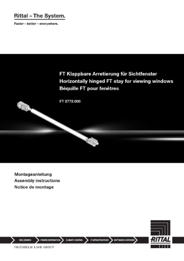 RITTAL SPA RIT2772000 FT 2 ARRESTI FINESTRA APERTA- 2 PZ