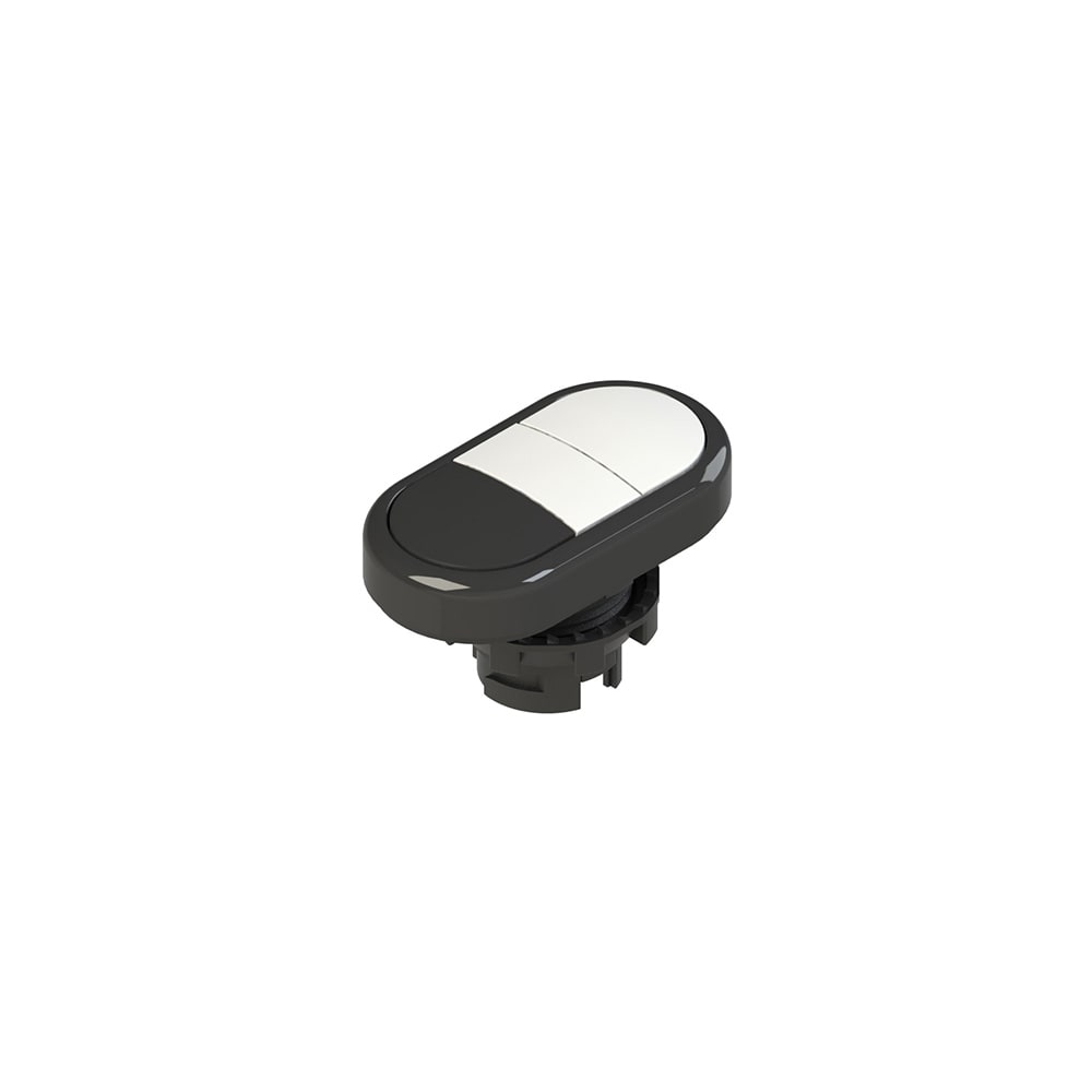 PIZZATO ELETTRICA S. - PZZE2 1PDRL10221 PULSANTE DOPPIO INFERIORE RASATO SENZA M