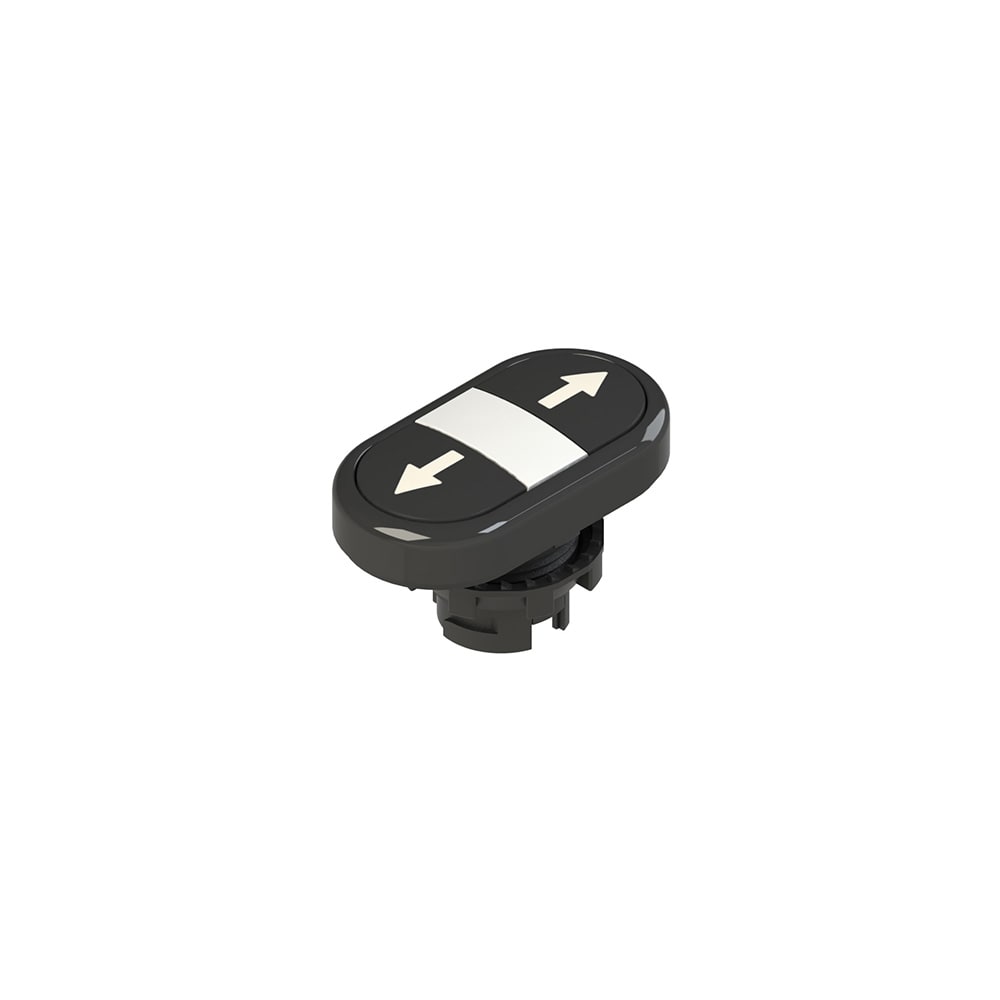 PIZZATO ELETTRICA S. - PZZE2 1PDRL1AAAB PULSANTE DOPPIO INFERIORE RASATO CON MAR