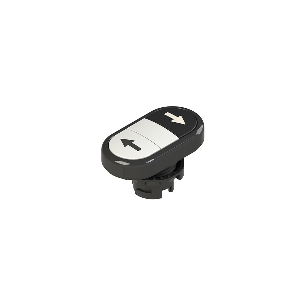PIZZATO ELETTRICA S. - PZZE2 1PDRL1AABS PULSANTE DOPPIO INFERIORE RASATO CON MAR