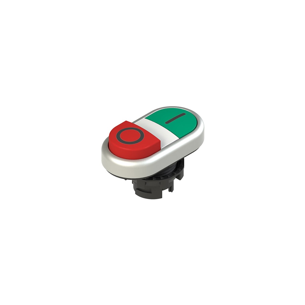 PIZZATO ELETTRICA S. - PZZE2 1PDSL9AAAD PULSANTE DOPPIO INFERIORE SPORGENTE CON