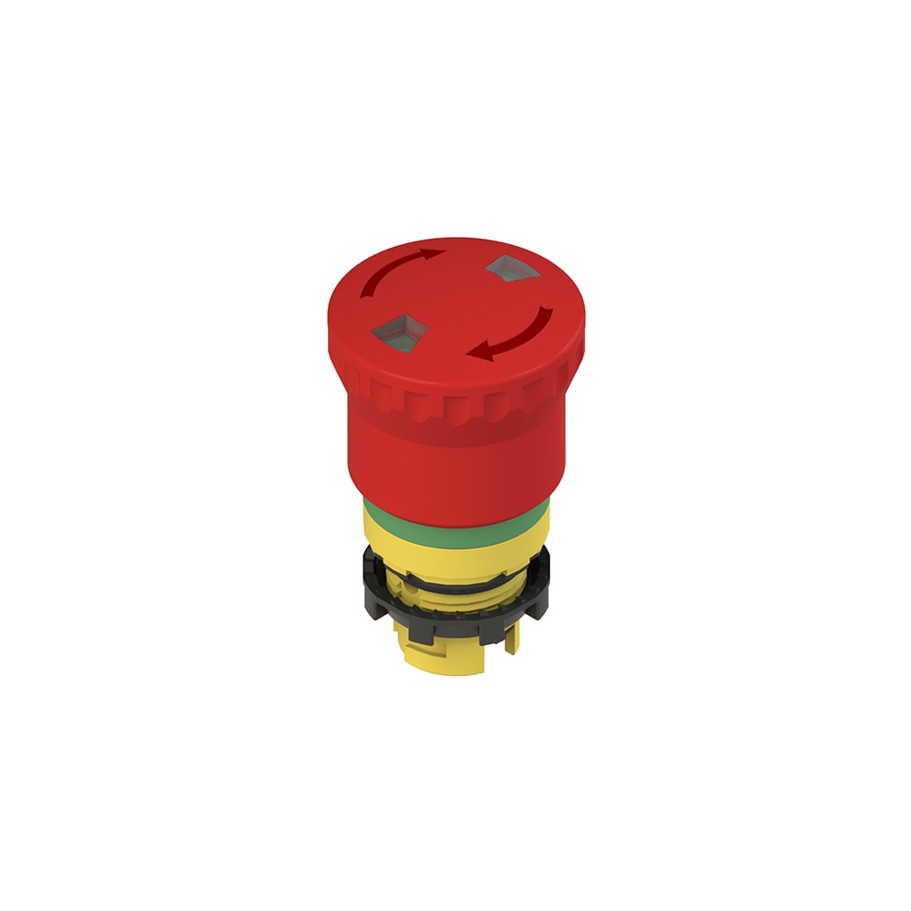 PIZZATO ELETTRICA S. - PZZE2 1PERF4731 PULSANTE D EMERGENZA CON SBLOCCO A ROTAZ