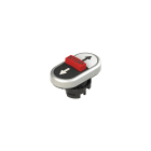 PIZZATO ELETTRICA - PZZE2 1PTRS9AABE PULSANTE TRIPLO INFERIORE RASATO CON MAR