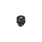 PIZZATO ELETTRICA - PZZE2 1PU2R121L7 PULSANTE AD IMPULSO RASATO NERO CON MARC