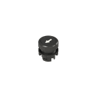 PIZZATO ELETTRICA - PZZE2 1PU2R121L8 PULSANTE AD IMPULSO RASATO NERO CON MARC