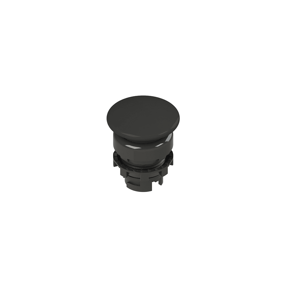 PIZZATO ELETTRICA PZZE2 1PU2F1410 PULSANTE AD IMPULSO A FUNGO NERO