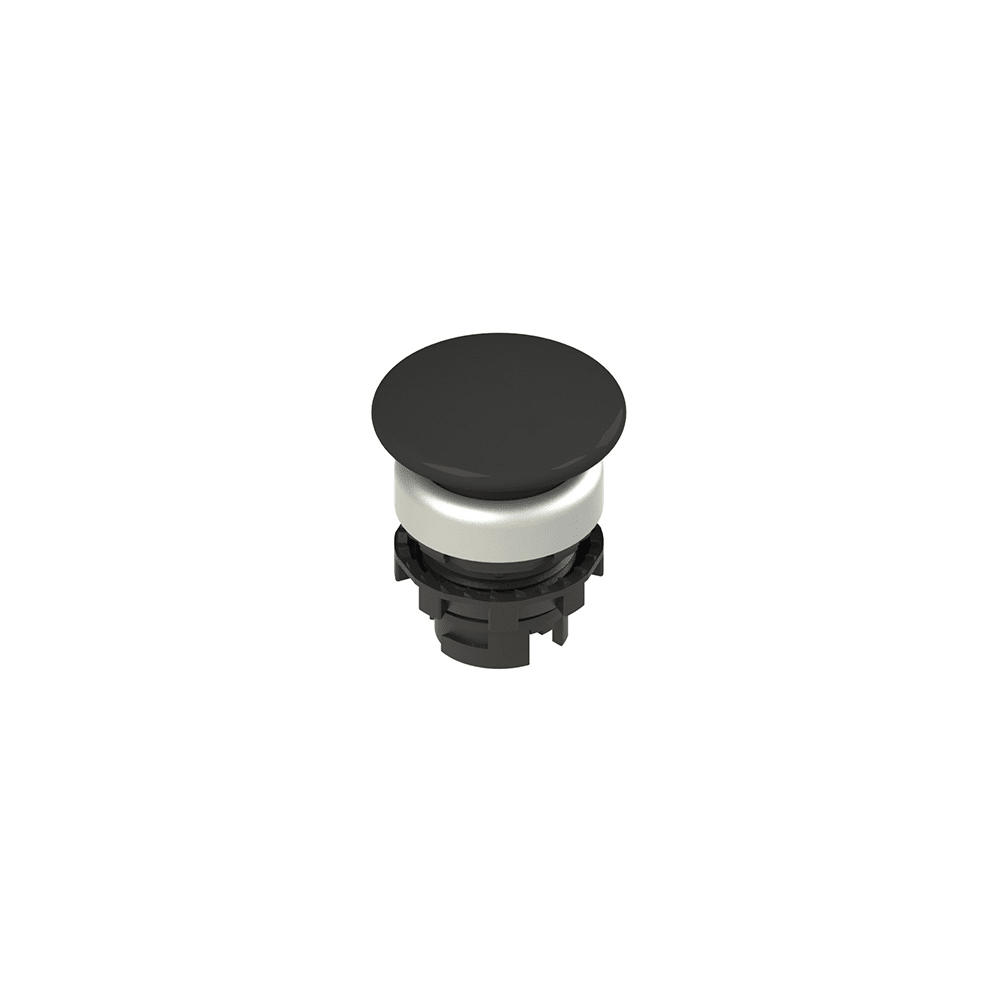 PIZZATO ELETTRICA PZZE2 1PU2F1490 PULSANTE AD IMPULSO A FUNGO NERO
