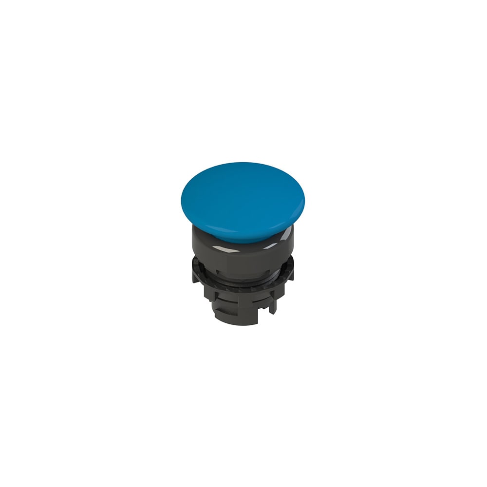 PIZZATO ELETTRICA PZZE2 1PU2F6410 PULSANTE AD IMPULSO A FUNGO BLU